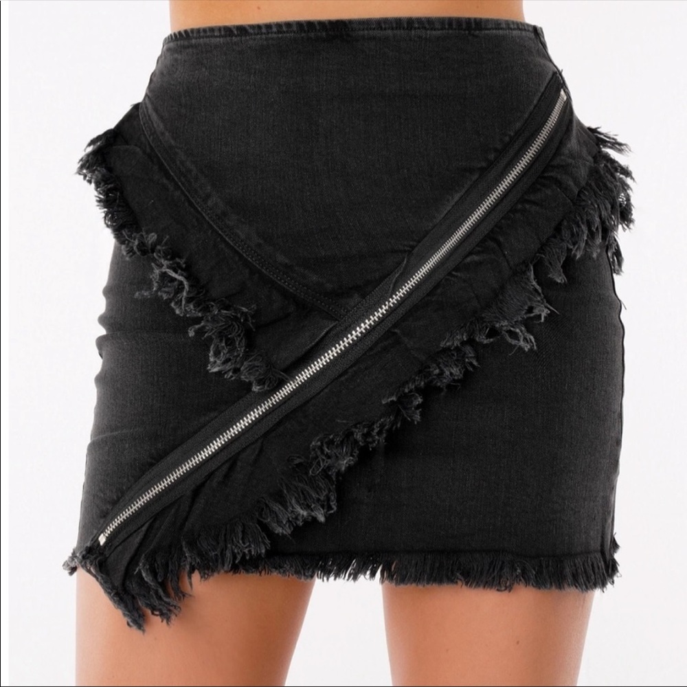 Signature8 Tight Black Jean Skirt